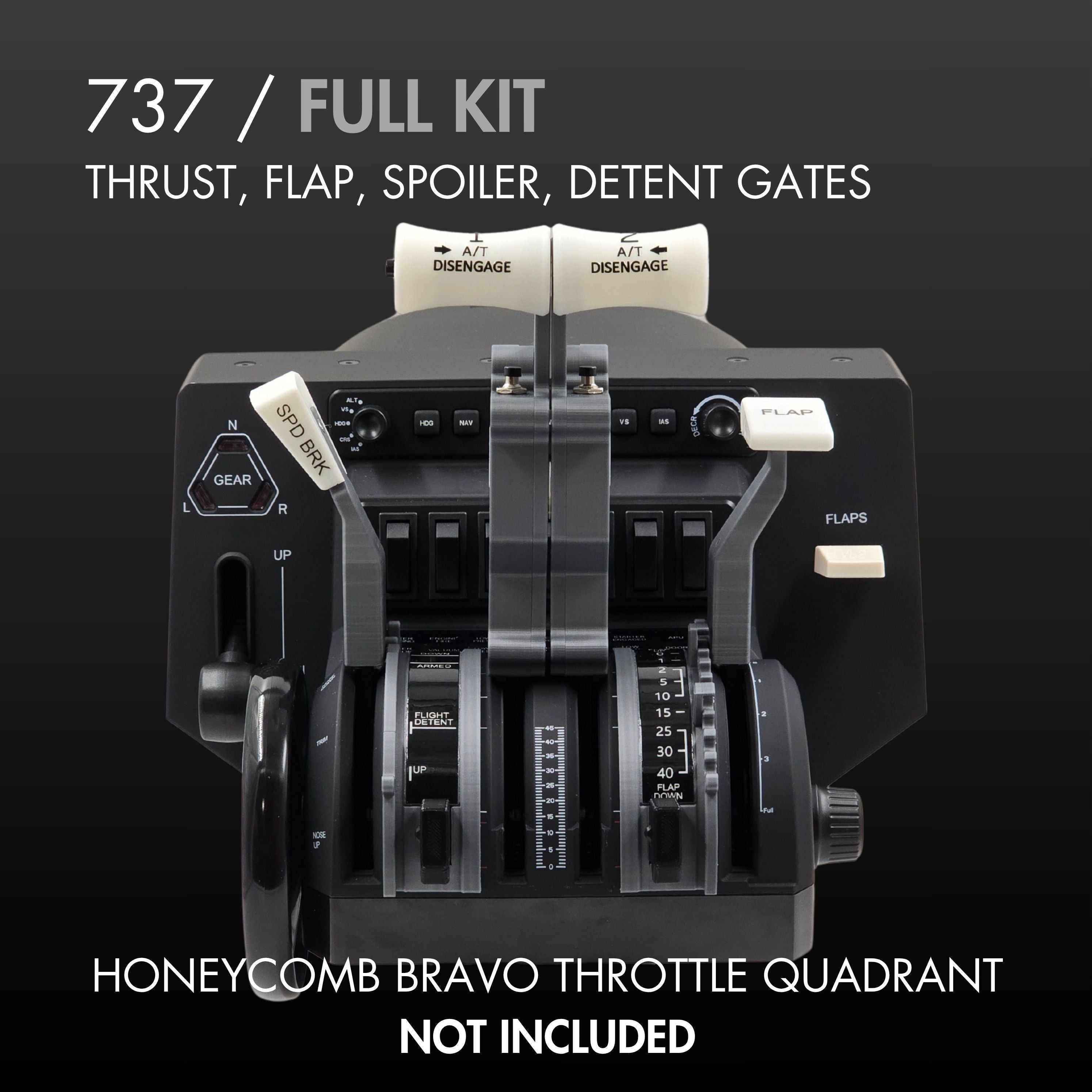 737 PRO Thrust Lever Set for Honeycomb Bravo Throttle, Flight