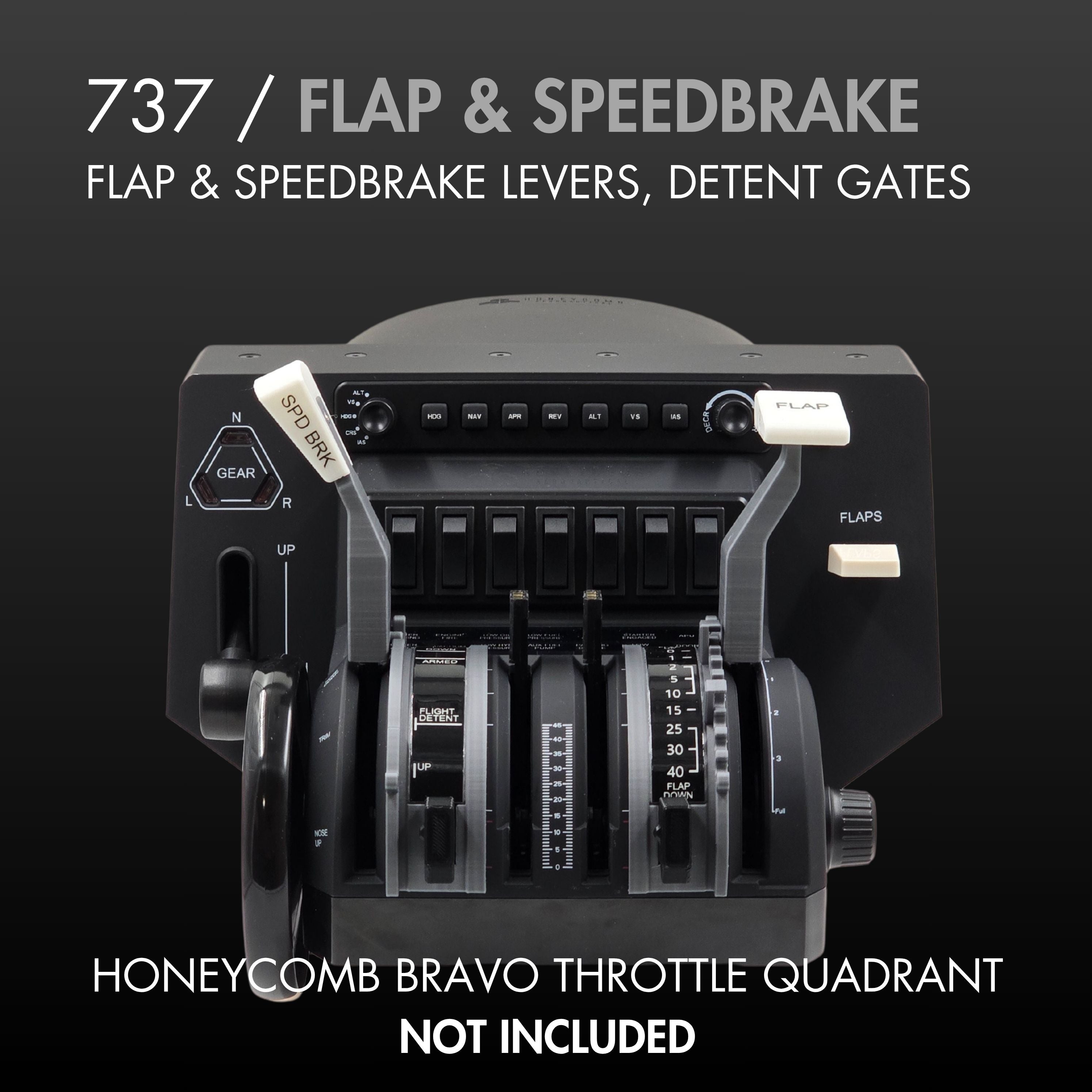737 PRO Thrust Lever Set for Honeycomb Bravo Throttle, Flight