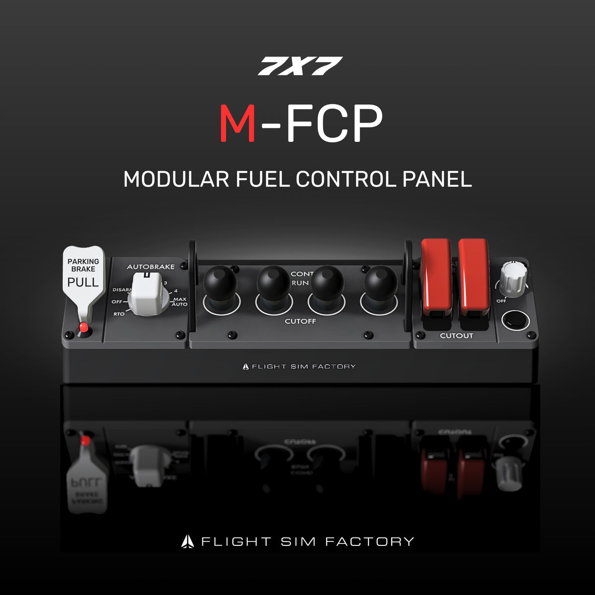 7X7 M-FCP Modular Fuel Control Panel for Boeing 737, 747, 757, 767, 777, 787 Flight Simulator