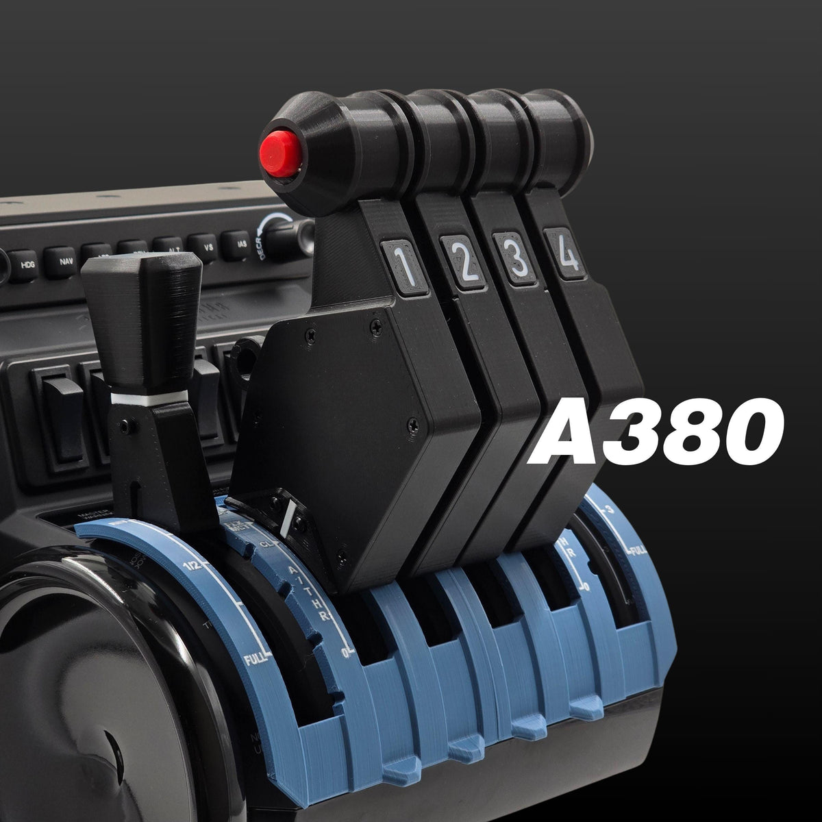 A380 PRO Throttle Detent Set for Honeycomb Bravo, Flight Simulator