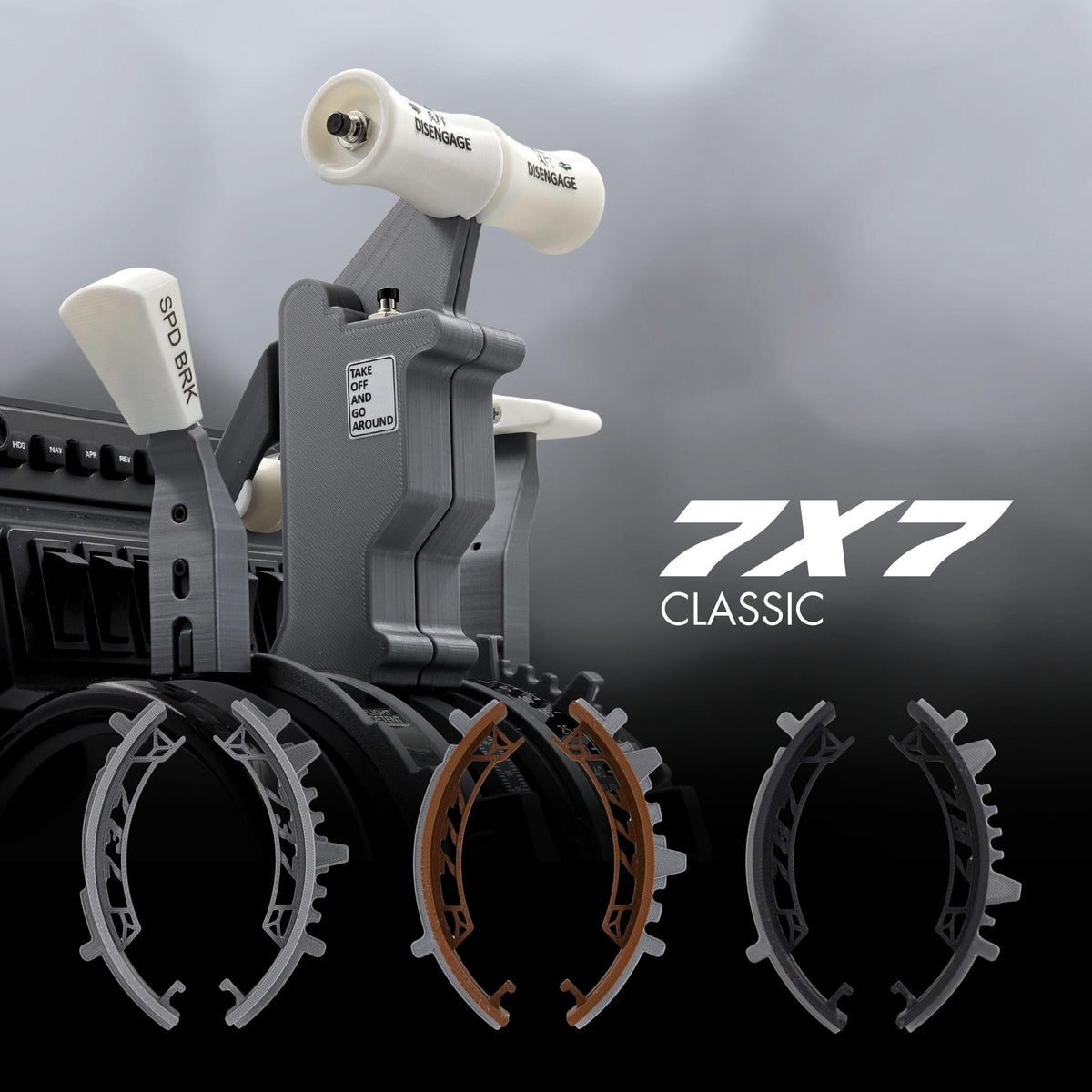 7X7 PRO Thrust Lever Set, 737 / 757 / 767 / 777 / 787, For Honeycomb Bravo Throttle