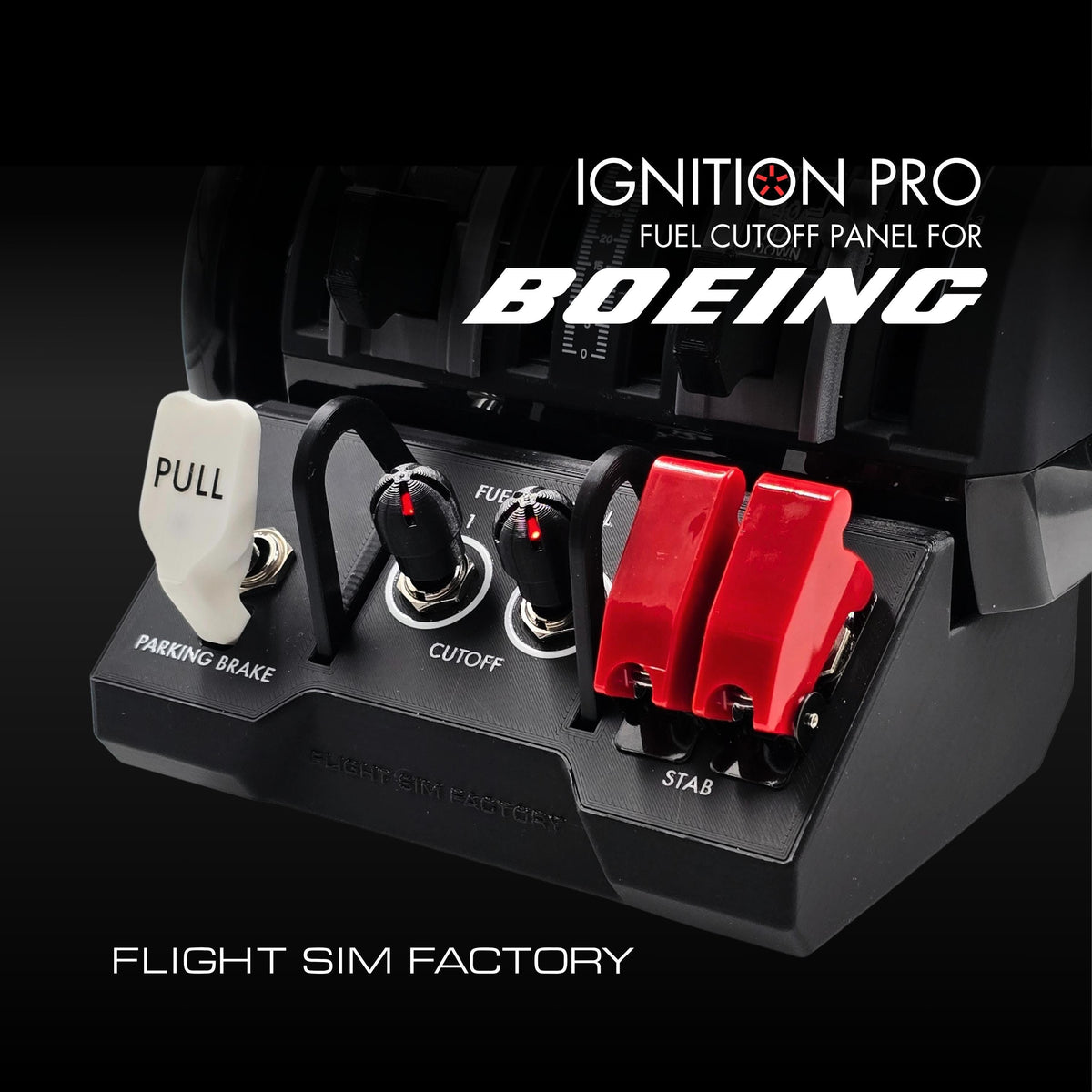 7X7 Ignition PRO Fuel Cutoff Panel for Boeing 737, 757, 767, 777, 787 Flight Simulator