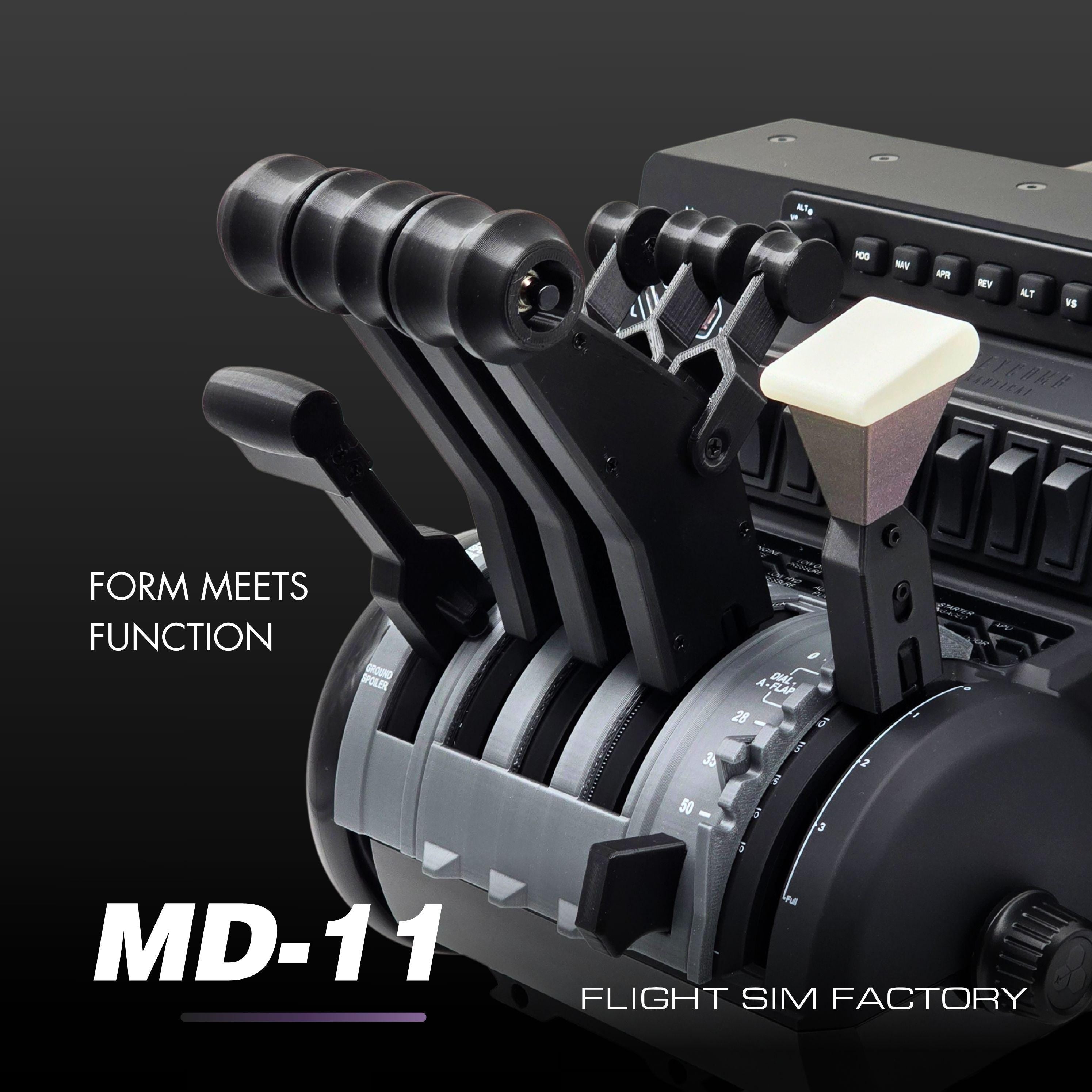 MD-11 PRO Throttle Set for Honeycomb Bravo, Flight Simulator
