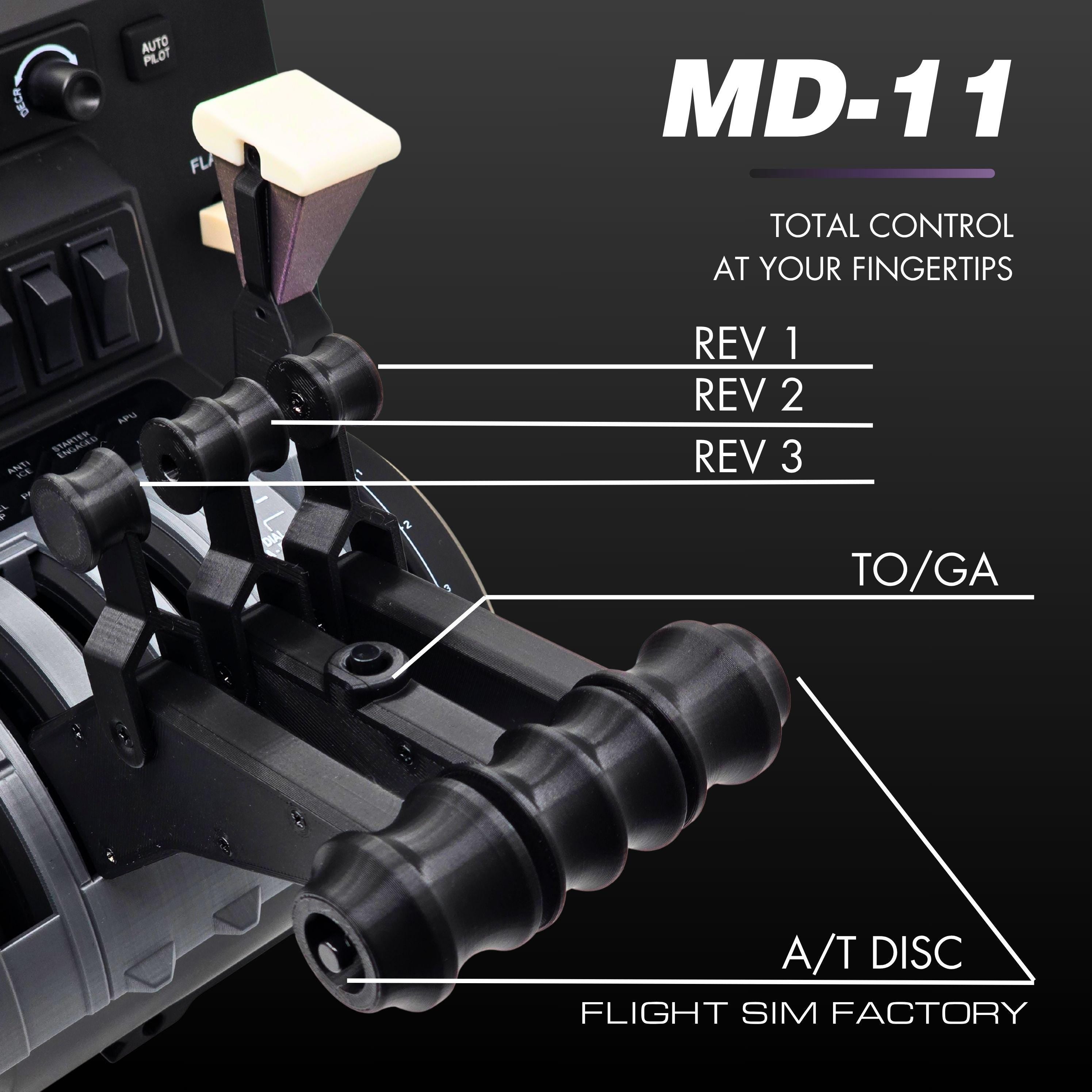 MD-11 PRO Throttle Set for Honeycomb Bravo, Flight Simulator
