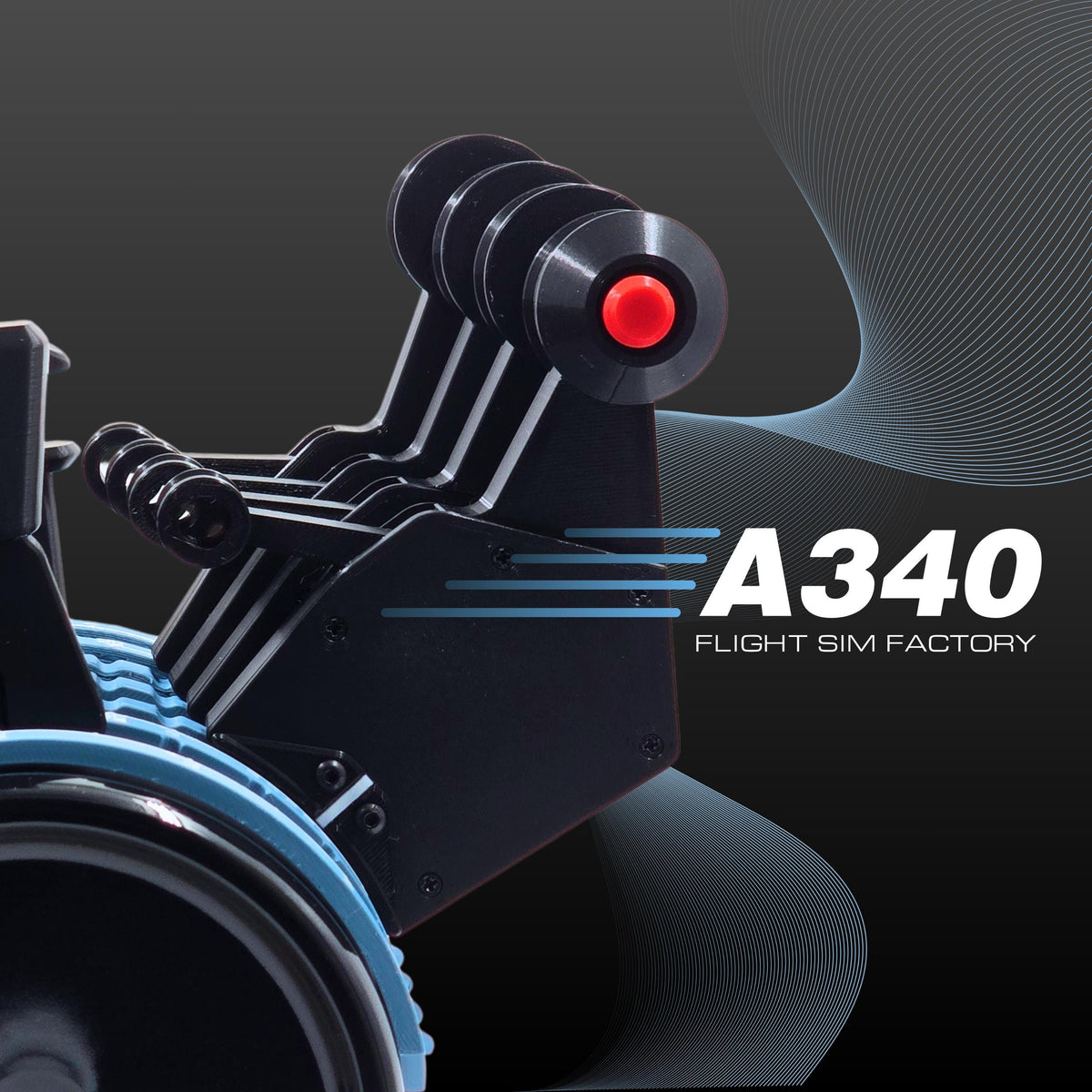 A340 PRO Throttle Detent Set for Honeycomb Bravo, Flight Simulator
