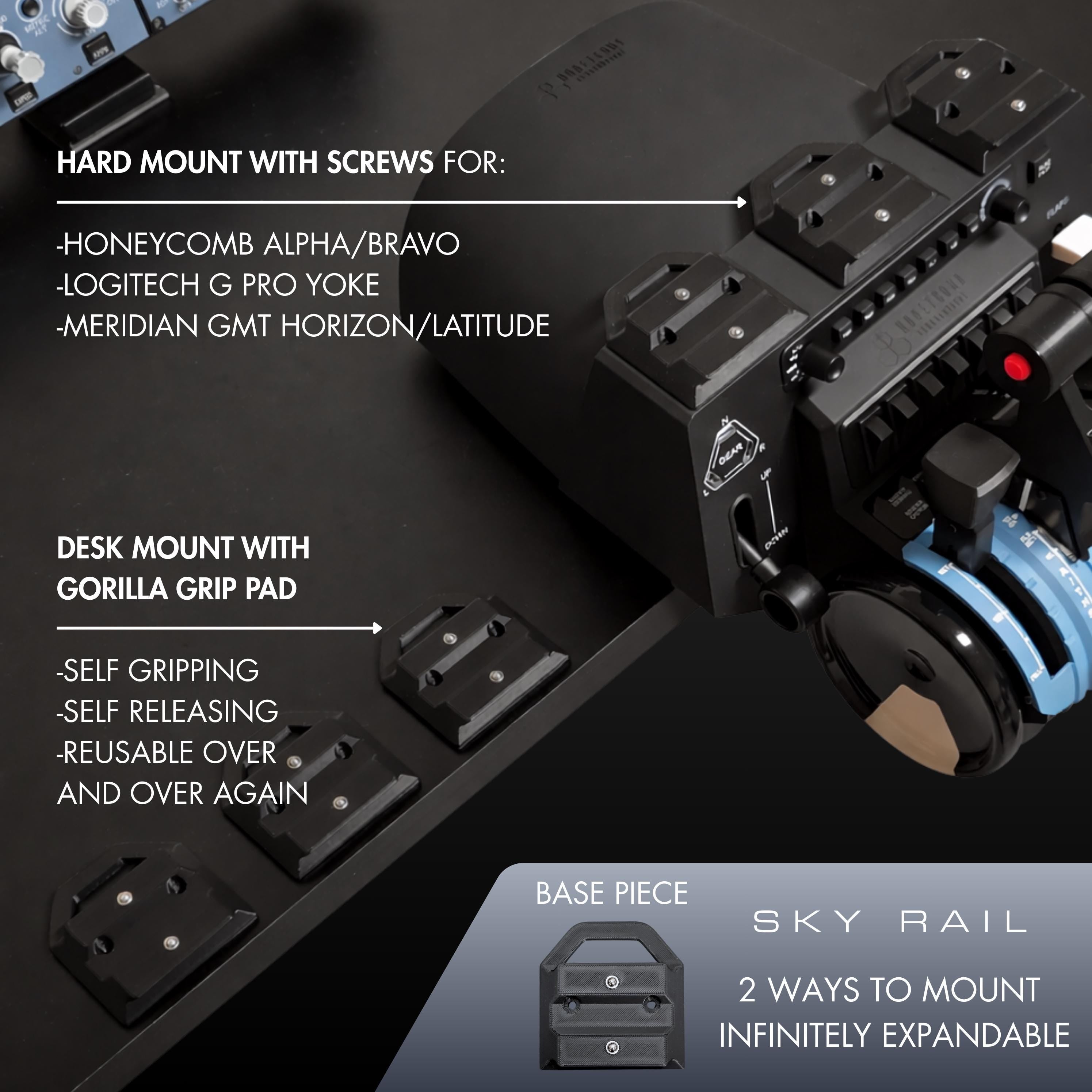 Desk Mount for WinCtrl / Winwing A320 FCU and 737 MCP – FLIGHT SIM